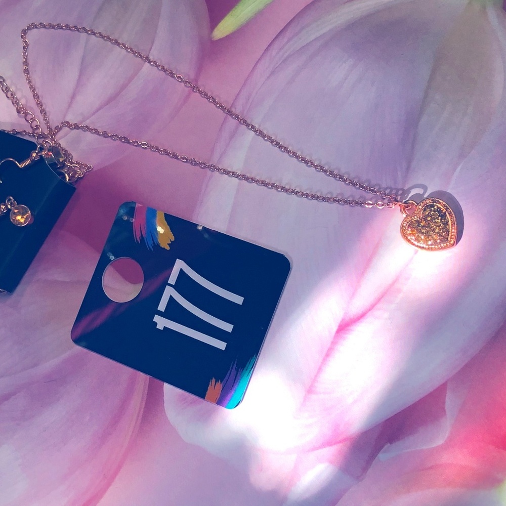 copper heart necklace